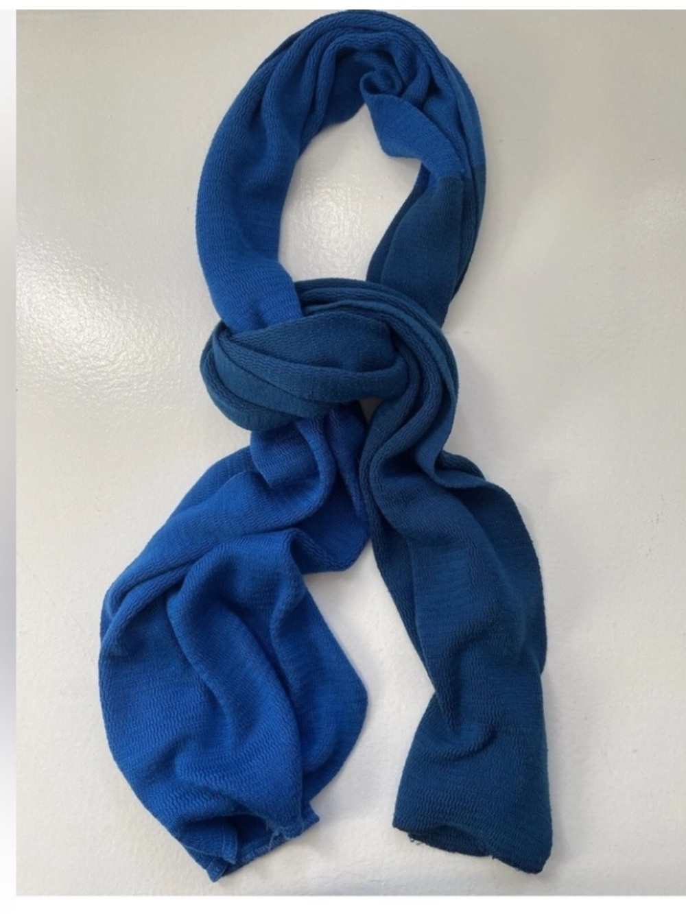 Vintage Two Tone Cobalt Blue Scarf